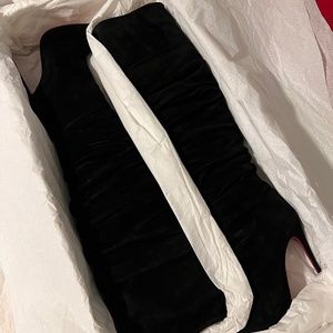 CHRISTIAN LOUBOUTIN ISHTAR BOTTA 120 VEAU VELOURS